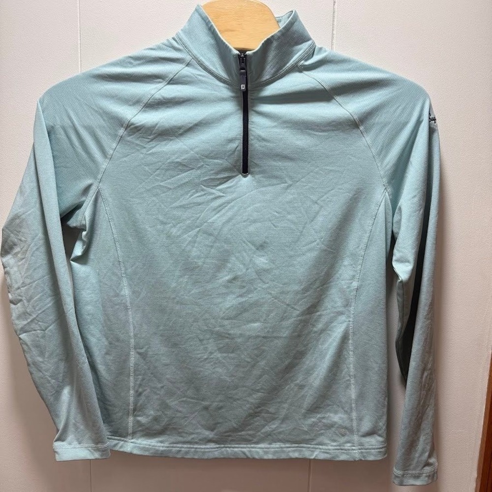 FootJoy ThermoSeries Mens Size Medium Quarter Zip Golf Pullover Blue